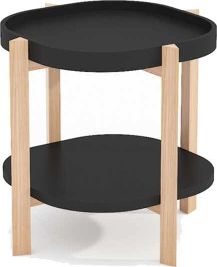 Sidebord HOME4YOU Norah 40x40x60 cm Svart - svart
