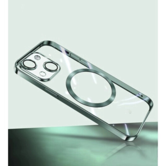 Mobildeksel MagSafe Transparent iPhone 15, Green Mobildeksel MagSafe Transparent iPhone 15, Green