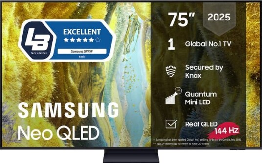 Samsung 75" QN77F 4K Edge MiniLED Smart-TV med Neo Quantum Dot TQ75QN77FBUXXC Samsung 75" QN77F 4K Edge MiniLED Smart-TV med Neo Quantum Dot TQ75QN77FBUXXC