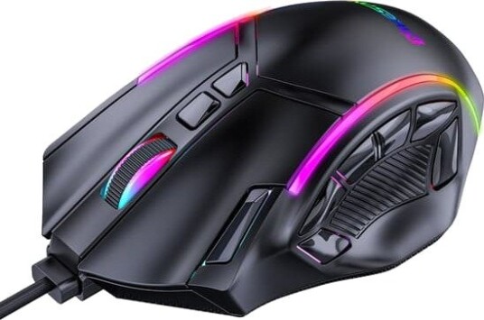 RGB Gaming Mus med kabel 12800 DPI, 12 knapper, justerbar RGB-belysning og ergonomisk design RGB Gaming Mus med kabel 12800 DPI, 12 knapper, justerbar RGB-belysning og ergonomisk design