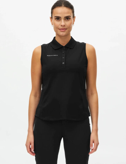 Röhnisch Nicky Sleeveless Poloshirt Black XS Röhnisch Nicky Sleeveless Poloshirt Black XS