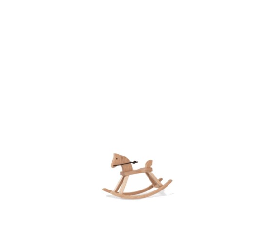 Kay Bojesen   Gyngehest mini 13,5 cm bøk