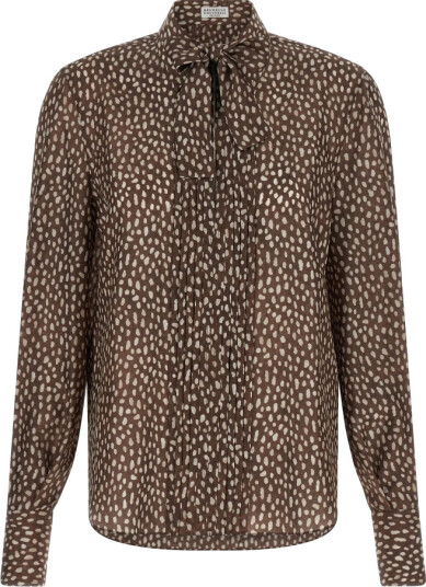 Brunello Cucinelli Dame Bluser & Skjorter Brun S,
