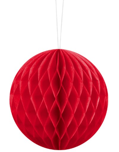Rød Honeycomb Ball 10 cm Rød Honeycomb Ball 10 cm