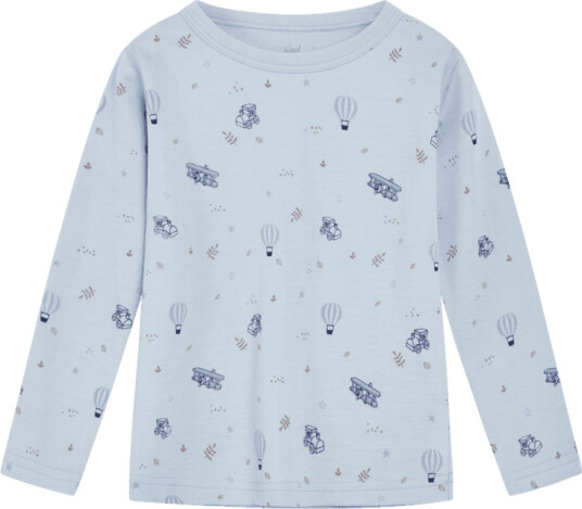 Hust & Claire Abba Toys ull/bambus trøye cloud blue (134) 134 Hust & Claire Abba Toys ull/bambus trøye cloud blue (134) 134
