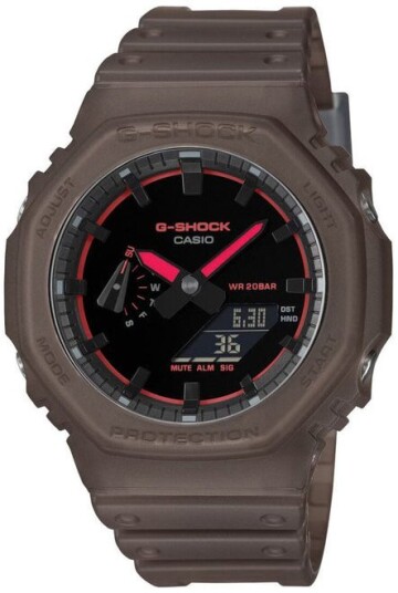 Casio Herreklokke GA 2100K 5AER G Shock Sort/Resinplast Ø45.4 mm