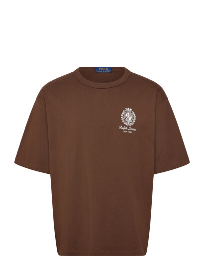 Polo Ralph Lauren Relaxed Fit Jersey Graphic T Shirt Brown XL