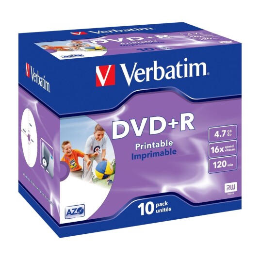 Verbatim Dvd+R 4,7Gb Print 10pk Verbatim Dvd+R 4,7Gb Print 10pk