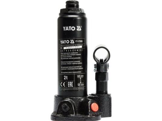 Yato Yt 17000 Bil 2000 Kg Mekanisk Jekk 34,5 Cm 18,1 Cm Sort