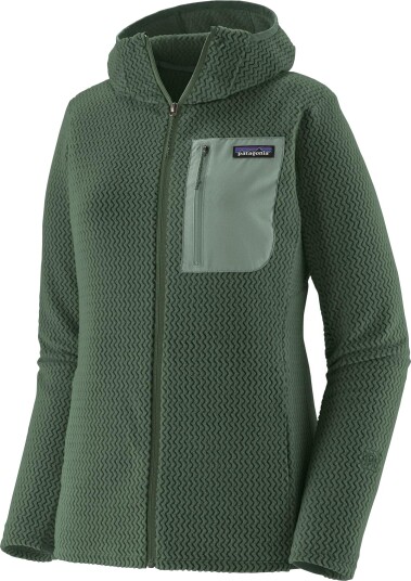 Patagonia Women"s R1 Air Fleece Full Zip Hoody Canopy Green S Patagonia Women"s R1 Air Fleece Full Zip Hoody Canopy Green S
