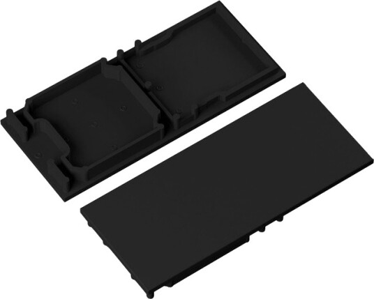Topmet 1 stk. Endestykke COMBO30 01A E9 Svart Topmet 1 stk. Endestykke COMBO30 01A E9 Svart