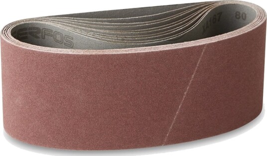 10 stk. Lerretsslipebånd 100x620mm Korn P240