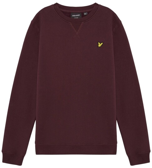Lyle & Scott Collegegenser Crew Neck Burgundy Lyle & Scott 9 10 år (134 140) Collegegenser Bordeaux