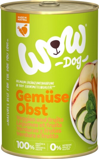 Wow Våtfôr Pur 100% Grønnsaker & Frukt 12 X 400 G Wow Våtfôr Pur 100% Grønnsaker & Frukt 12 X 400 G