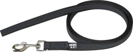 Julius-K9 Super Grip Hundebånd 14mm x 2m Sort/Grå uten Håndtak Julius-K9 Super Grip Hundebånd 14mm x 2m Sort/Grå uten Håndtak