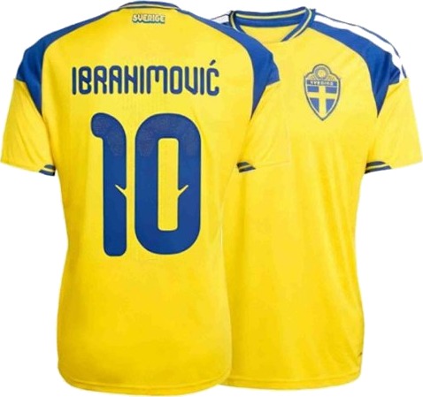 Sverige 2026 VM Hjemmedrakt 10 Zlatan Ibrahimovic Langermet