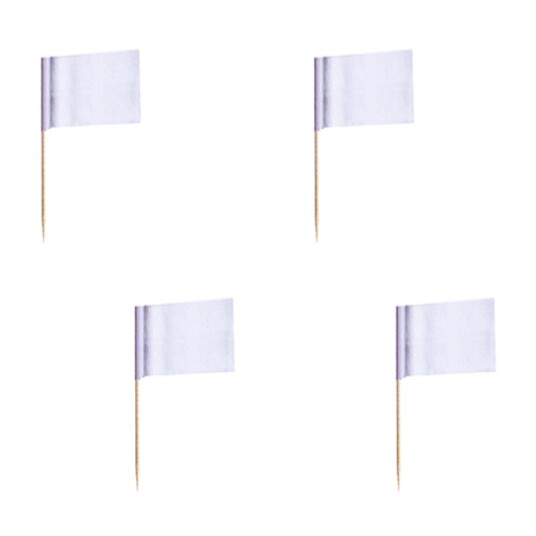 Papstar Cocktailflagg Hvit - 500-pakning Papstar Cocktailflagg Hvit - 500-pakning