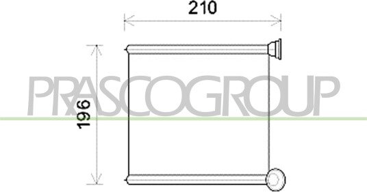 PRASCO AD324R007 Radiator motorkjøling PRASCO AD324R007 Radiator motorkjøling