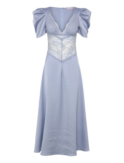 Love Lolina Francis Lace Midi Dress Blue XS Love Lolina Francis Lace Midi Dress Blue XS