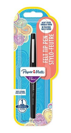 Paper Mate Flair Felt Tip Pens Medium Point 0.7mm Svart 1 Count Paper Mate Flair Felt Tip Pens Medium Point 0.7mm Svart 1 Count