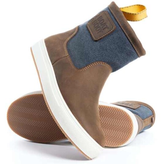 Boatboot Lowcut Canvas Leather Dame Navy Canvas 41