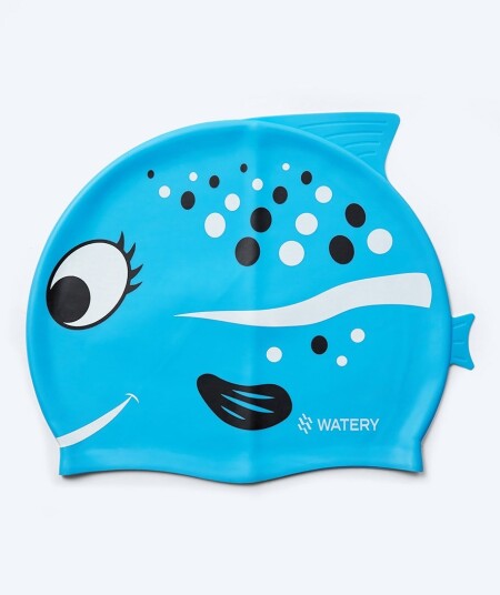 Watery badehette til barn Dashers Fish Lyseblå Svømmehette Watery badehette til barn Dashers Fish Lyseblå Svømmehette