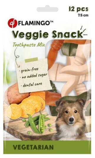 Veggiesnack Tannpastamix 12Stk 7.5Cm