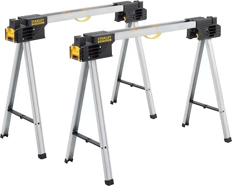 Stanley Outdoor Stanley Fatmax Metal Sawhorse X3 Stanley Outdoor Stanley Fatmax Metal Sawhorse X3