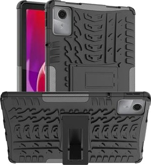 Lenovo Tab M11 Anti-Slip Hybrid-deksel med Stativ Svart