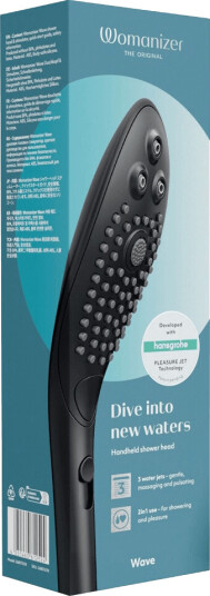 Womanizer Wave dusjhode sort Womanizer Wave dusjhode sort