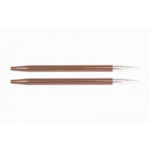 KnitPro Zing Udskiftelige Rundpinde Messing 9cm 5,50mm / US9 Sienna