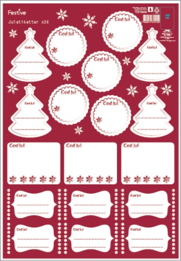 Hedlundgruppen Juletiketter God Jul 36-pakning 18945201