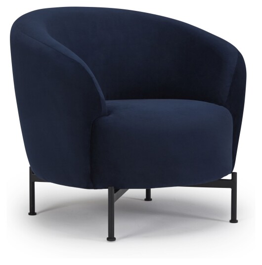 Kragelund Furniture Kragelund Gran Lenestol, Blå Velour Unoliving