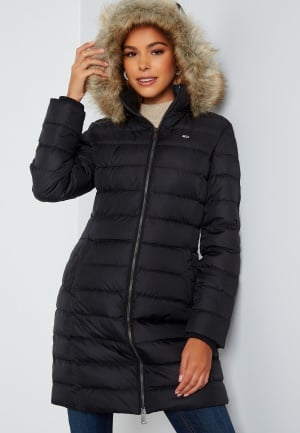 TOMMY JEANS Essential Hooded Down Coat BDS Black XS