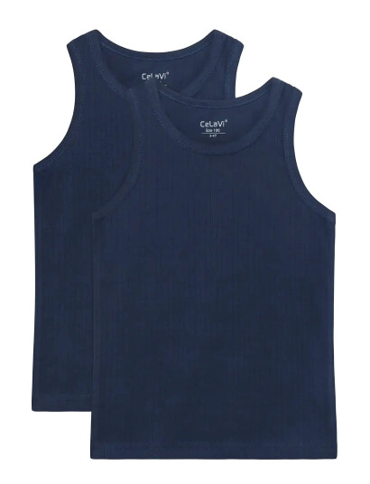 CeLaVi Undershirt 2-Pack Navy 80