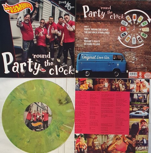 V8 Wankers SINGLE Party 'round the clock Unisex marmor