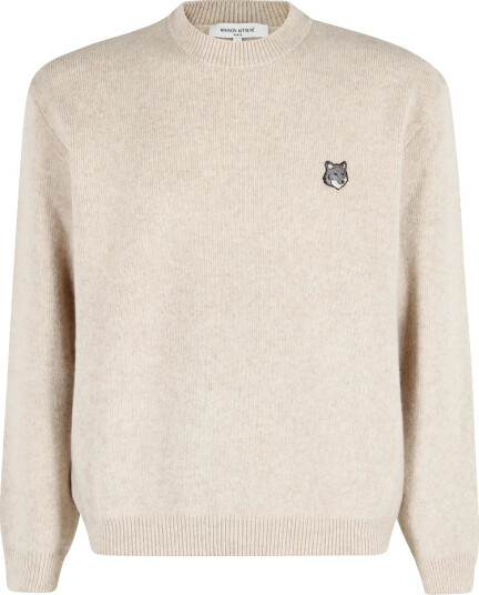 Maison Kitsuné Herre Strikkevarer Brun M,