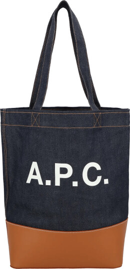 A.P.C. Small Tote Bag Navy ONE SIZE A.P.C. Small Tote Bag Navy ONE SIZE