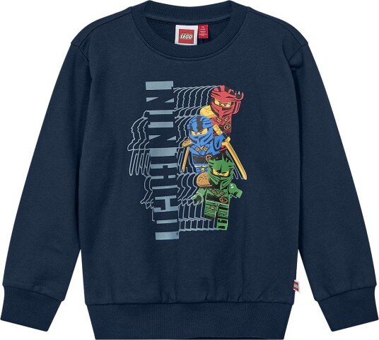 LEGO® Ninjago Collegegenser   LWSian 714   Navy m. Trykk   LEGO® Wear   8 år (128)   Collegegenser   Marineblå