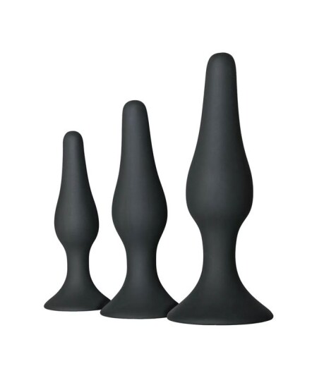 EasyToys buttplug sett 3 stk sort
