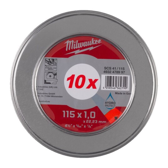 Milwaukee Pro Met Scs 41/115x1 Tb Kappeskive 10p