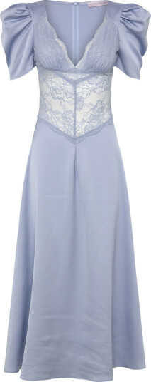 Love Lolina Francis Lace Midi Dress Blue XL