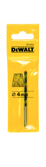 Dewalt 4,0mm Spiralbor for Tre med Senter- og Ytterfortanning Dewalt 4,0mm Spiralbor for Tre med Senter- og Ytterfortanning