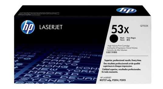 HP 53X / Q7553X High Capacity Black Toner - Laser toner Svart HP 53X / Q7553X High Capacity Black Toner - Laser toner Svart