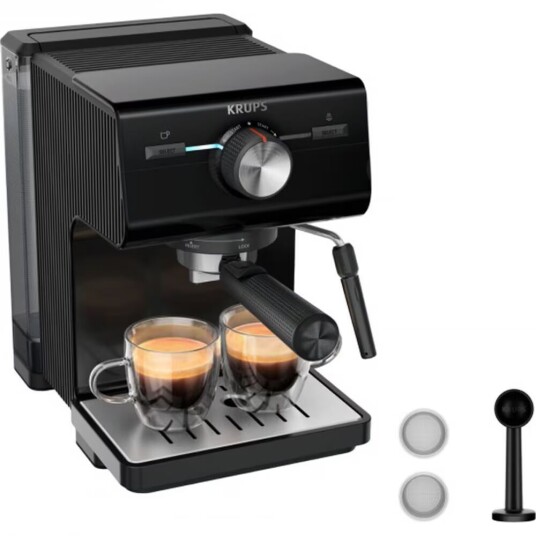 Krups XP3818 Espressomaskin 1000W 450ml Sort Krups XP3818 Espressomaskin 1000W 450ml Sort