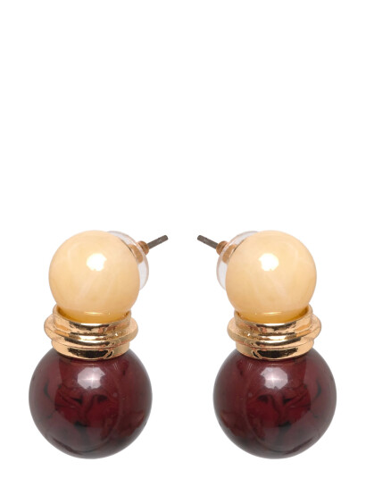 MANGO Combined Bead Earrings |Guld |One Size MANGO Combined Bead Earrings |Guld |One Size