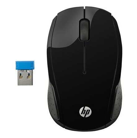 HP 200 Trådløs Optisk Mus med 1000 dpi - Svart