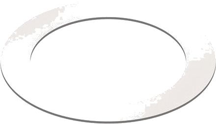 Ledlife Hvit forstørrelsesring   Hull: Ø16 cm Mål: 21 cm passer V Tac 12W LED panel downlight