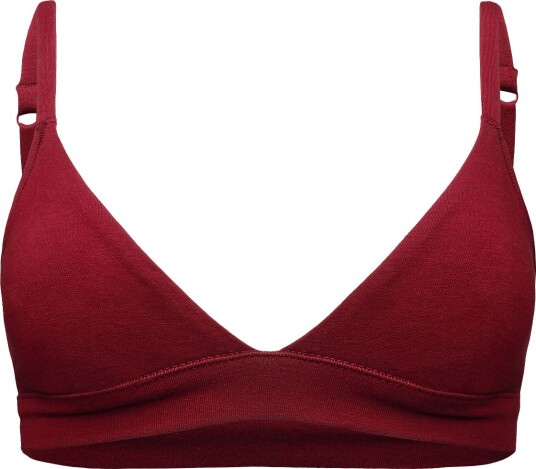 Organic Basics Flex Triangle Bralette Burgundy XL Organic Basics Flex Triangle Bralette Burgundy XL