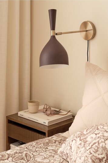 Ellos Home   Vegglampe Jose   Brun